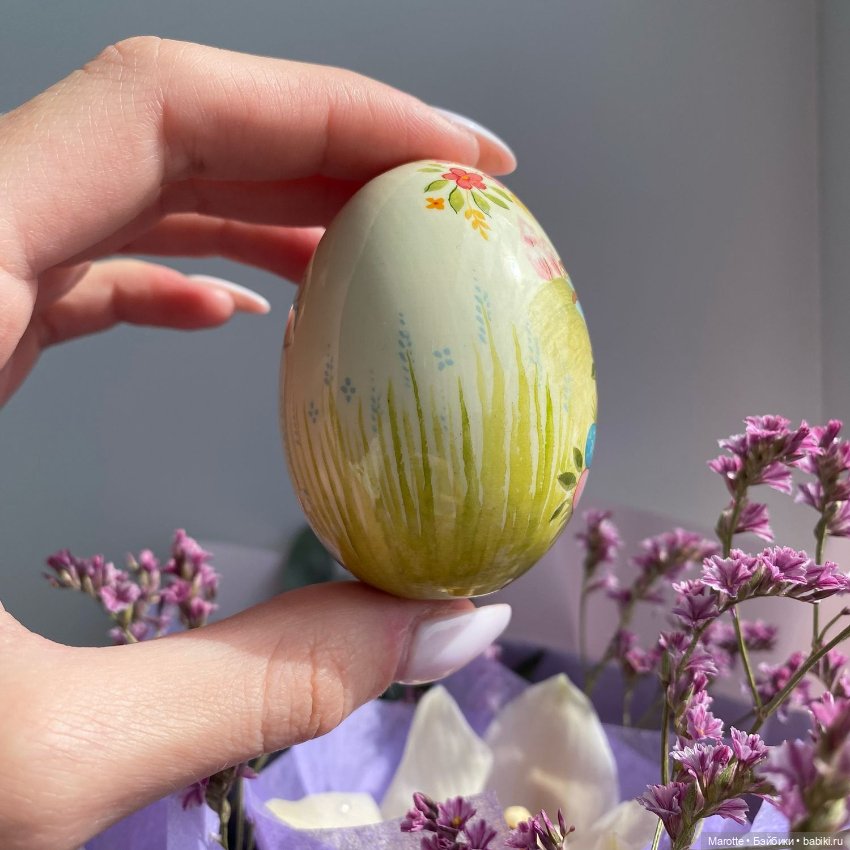 Пасхальное яйцо "Милые зайки" (фото 3)