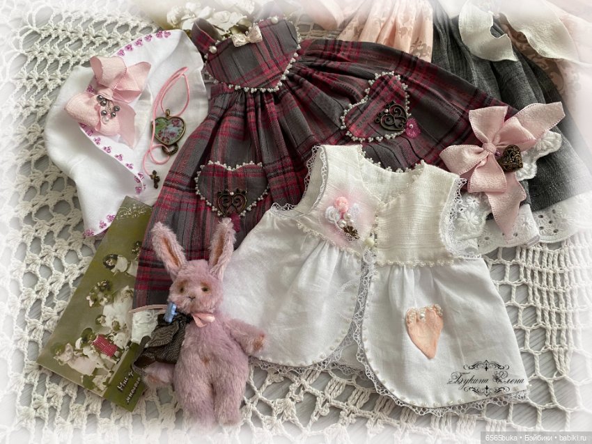 Лизонька, коллекционная текстильная кукла (фото 7)