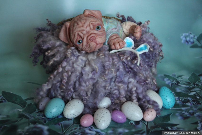 Щеночек мопс реборн Монти(1) (фото 4)