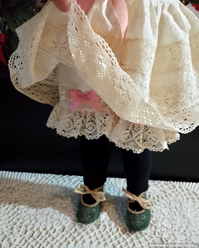 Комплект нижнего белья для антикварных кукол и реплик 58-70см роста (фото 4)