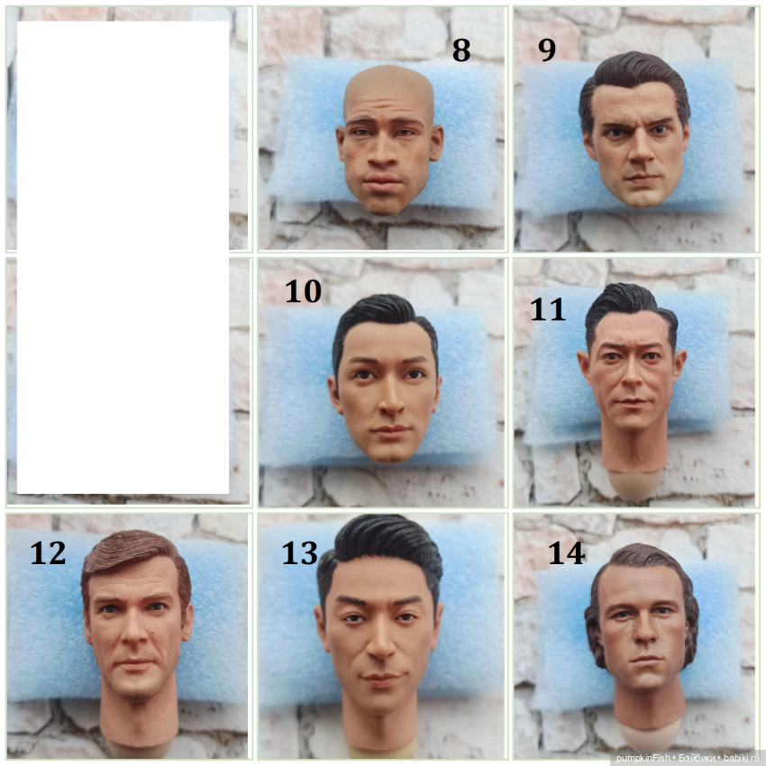 Головы экшенов 1\6 женские и мужские (фото 2)