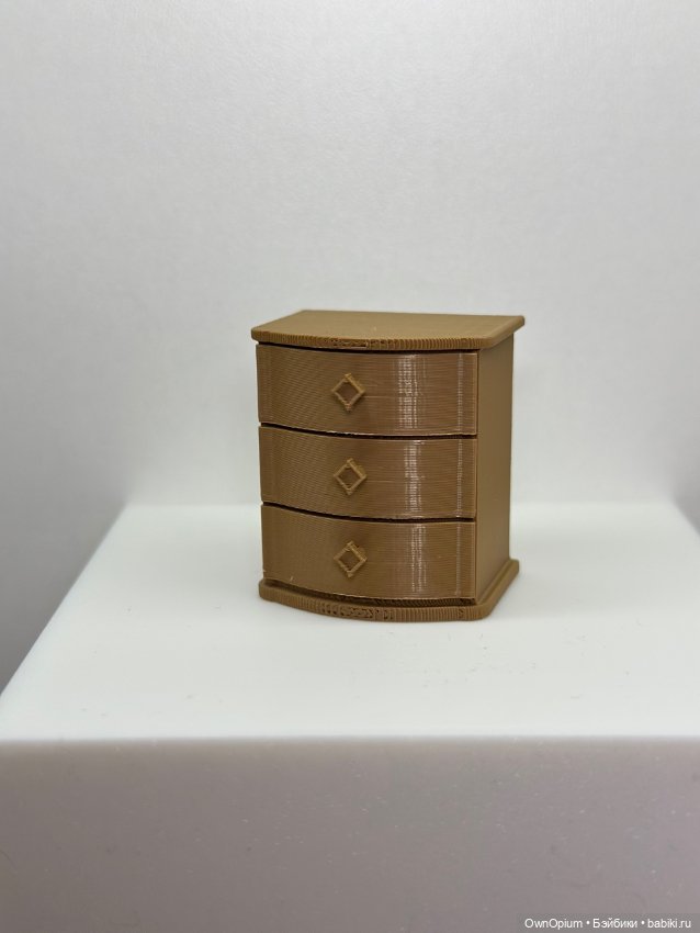 Шкатулка в виде комода (крафтовый коричневый)