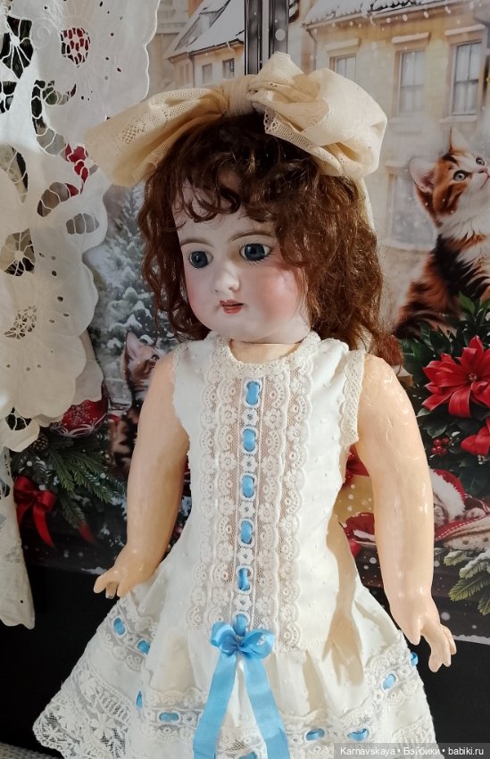 Комплект нижнего белья для антикварных кукол и реплик 54-60см роста (фото 6)