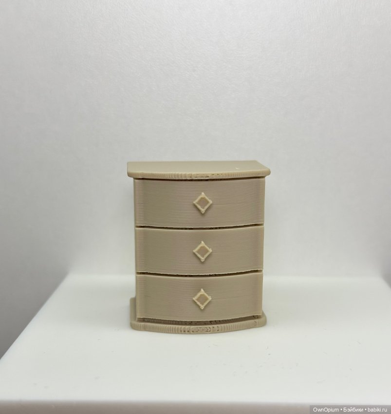 Шкатулка в виде комода (костяной белый)