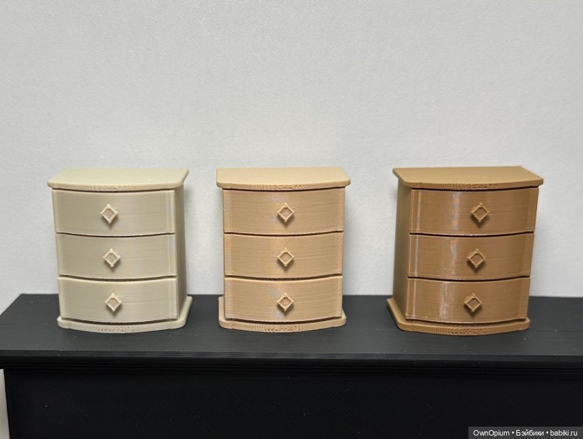 Шкатулка в виде комода (костяной белый) (фото 2)