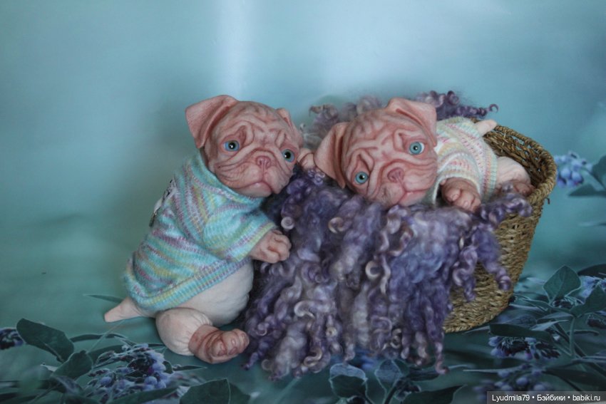 Щеночек мопс реборн Монти(1) (фото 7)