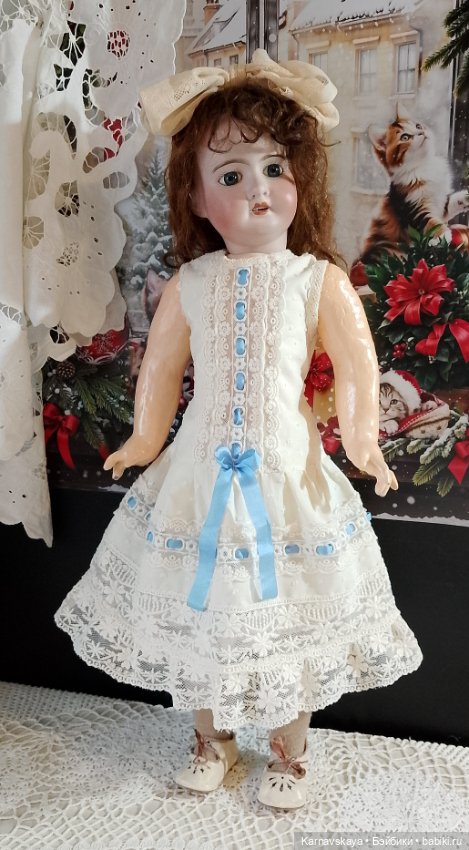 Комплект нижнего белья для антикварных кукол и реплик 54-60см роста (фото 7)