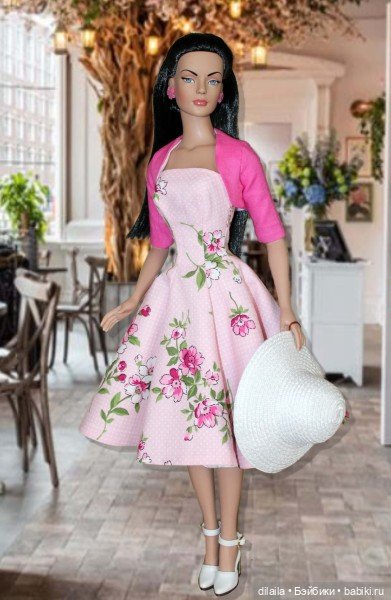 Выкройка PDF в натуральную величину / летнее платье и болеро для кукол Тайлер Тоннер 40 см (фото 5)