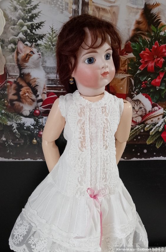 Комплект нижнего белья для антикварных кукол и реплик 44-48см (фото 9)