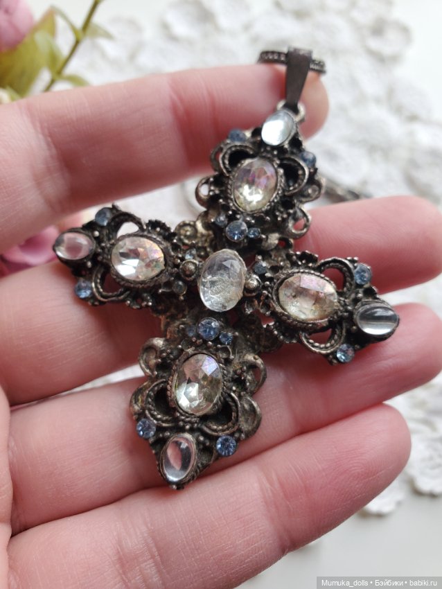 Винтажный крест Le baiser (фото 6)
