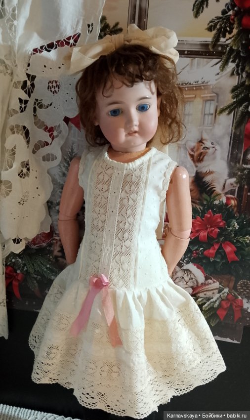 Комплект нижнего белья для антикварных кукол и реплик 58-70см роста (фото 2)