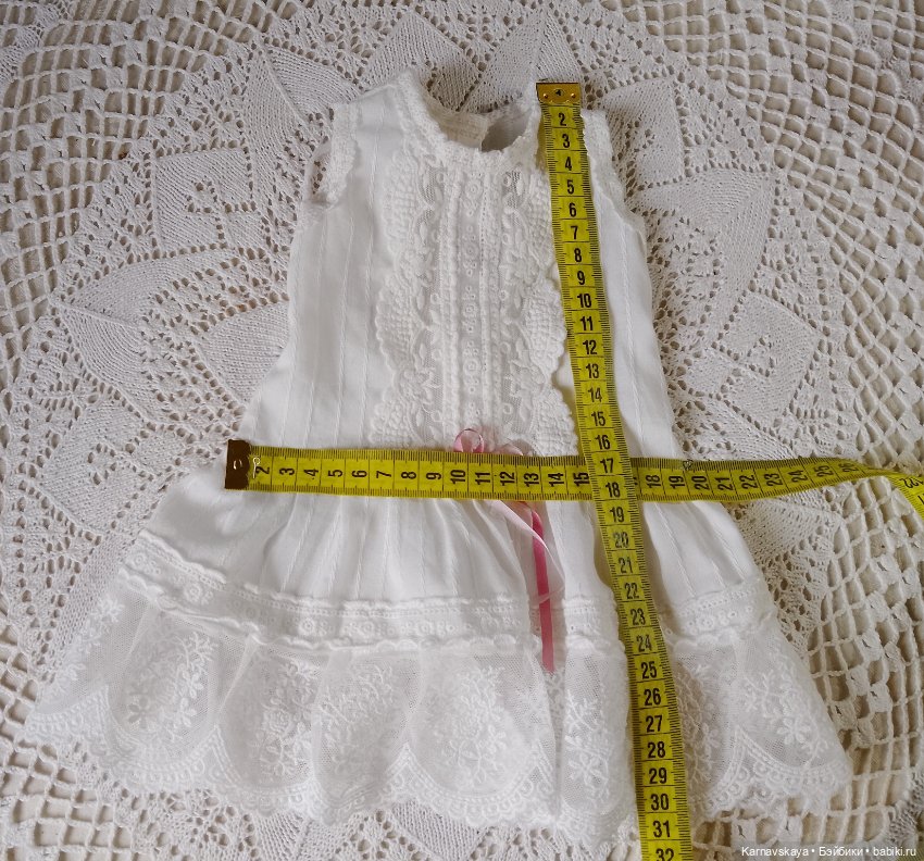 Комплект нижнего белья для антикварных кукол и реплик 44-48см (фото 5)