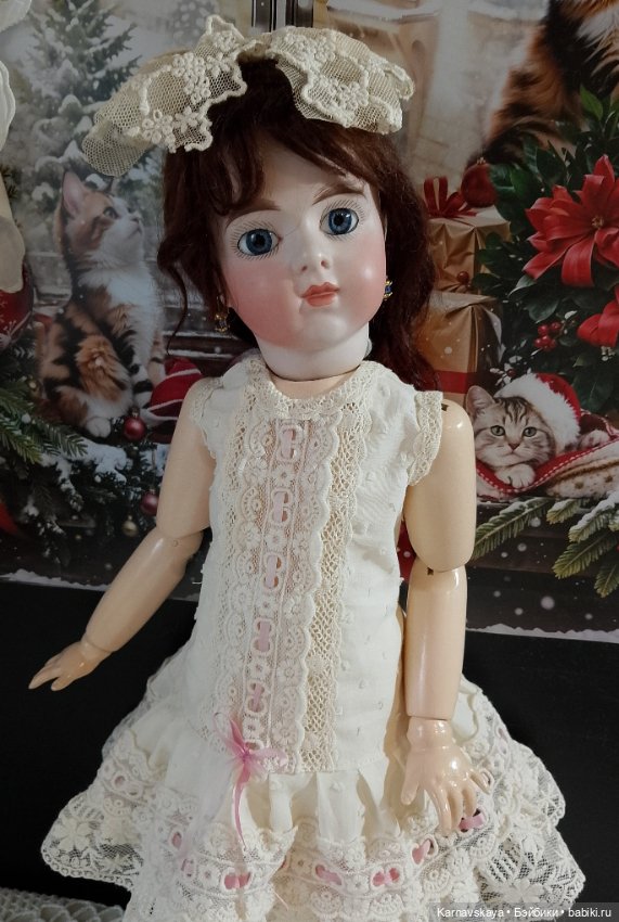 Комплект нижнего белья для антикварных кукол и реплик 43-46см (фото 6)