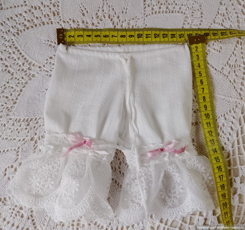 Комплект нижнего белья для антикварных кукол и реплик 44-48см (фото 4)