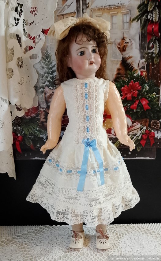 Комплект нижнего белья для антикварных кукол и реплик 54-60см роста (фото 3)