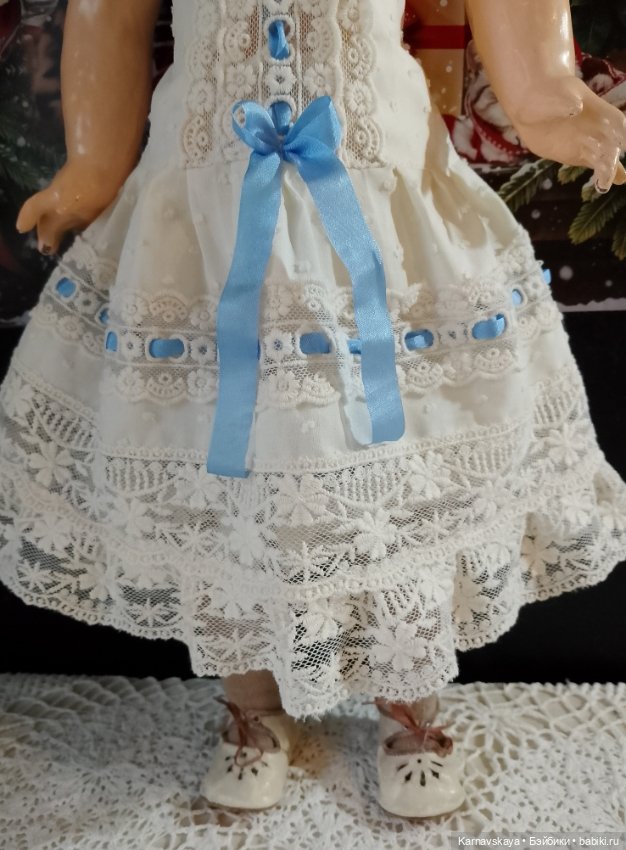 Комплект нижнего белья для антикварных кукол и реплик 54-60см роста (фото 5)