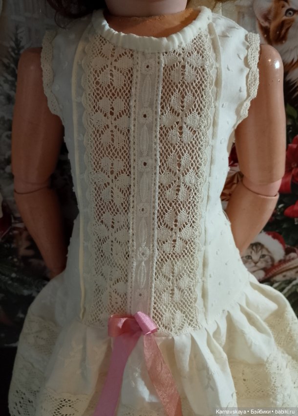 Комплект нижнего белья для антикварных кукол и реплик 58-70см роста (фото 3)