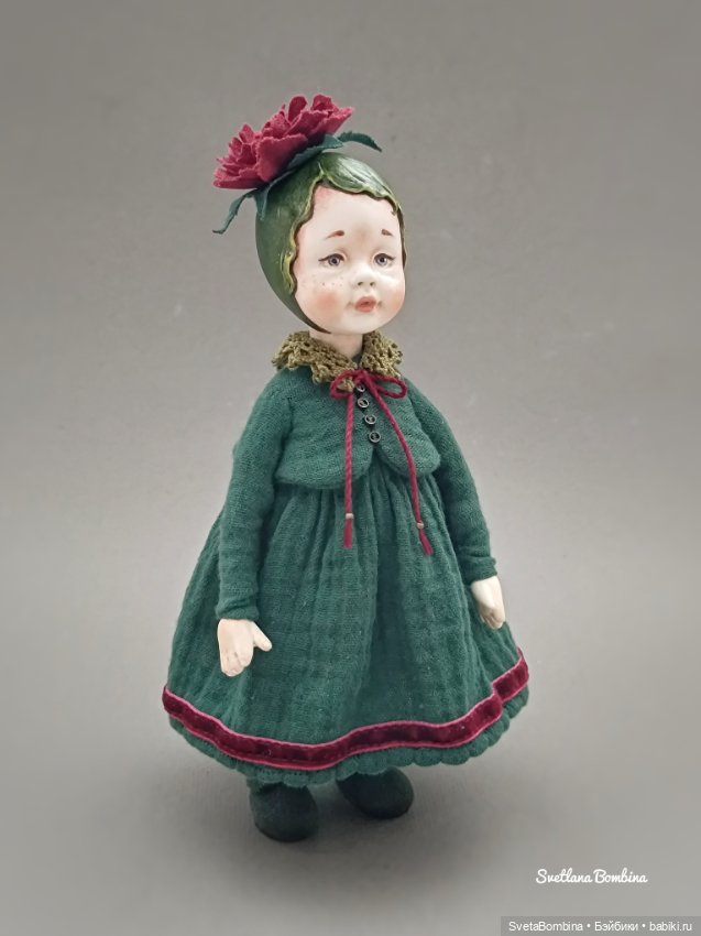 Пиончик. Кукла - цветочек (фото 6)