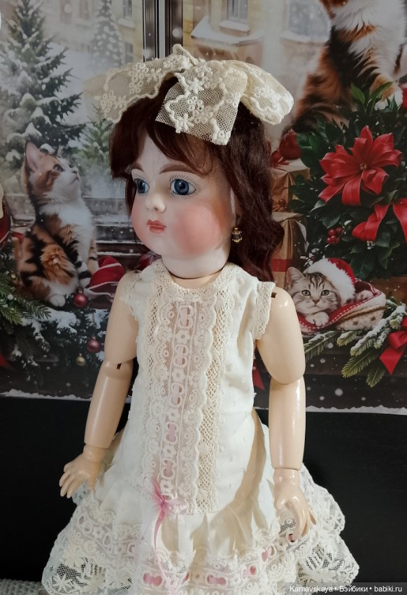 Комплект нижнего белья для антикварных кукол и реплик 43-46см (фото 4)