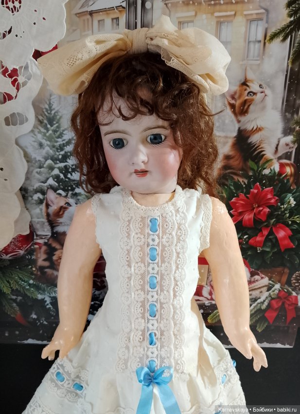 Комплект нижнего белья для антикварных кукол и реплик 54-60см роста (фото 9)