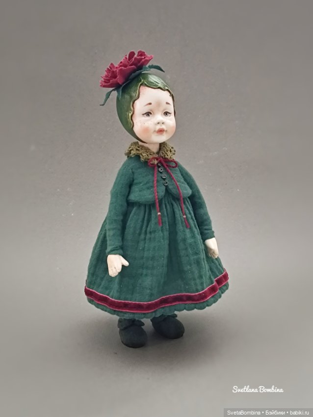 Пиончик. Кукла - цветочек (фото 9)