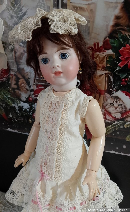 Комплект нижнего белья для антикварных кукол и реплик 43-46см (фото 7)