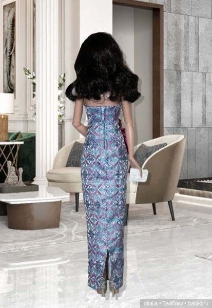 Выкройка PDF в натуральную величину / вечерний наряд для кукол Тоннер Tonner ростом 40-41 см (фото 3)