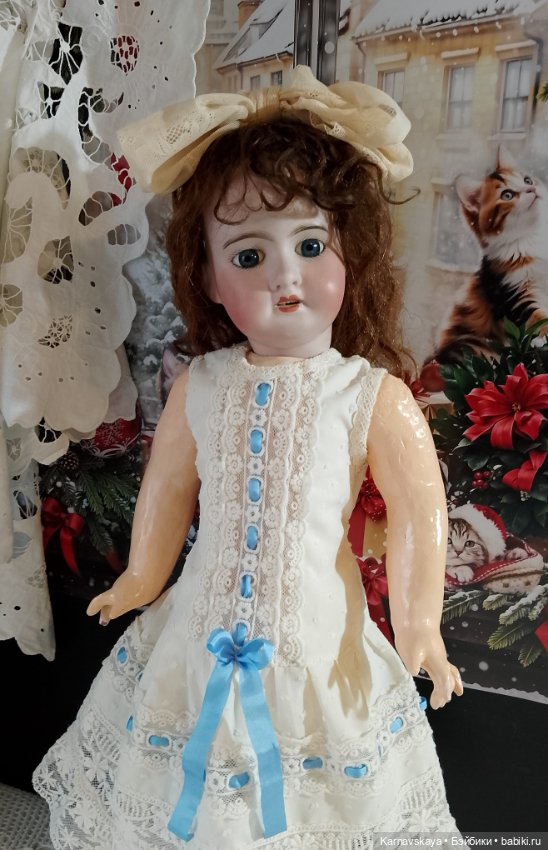 Комплект нижнего белья для антикварных кукол и реплик 54-60см роста (фото 8)