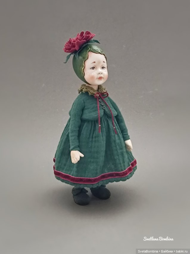 Пиончик. Кукла - цветочек (фото 8)