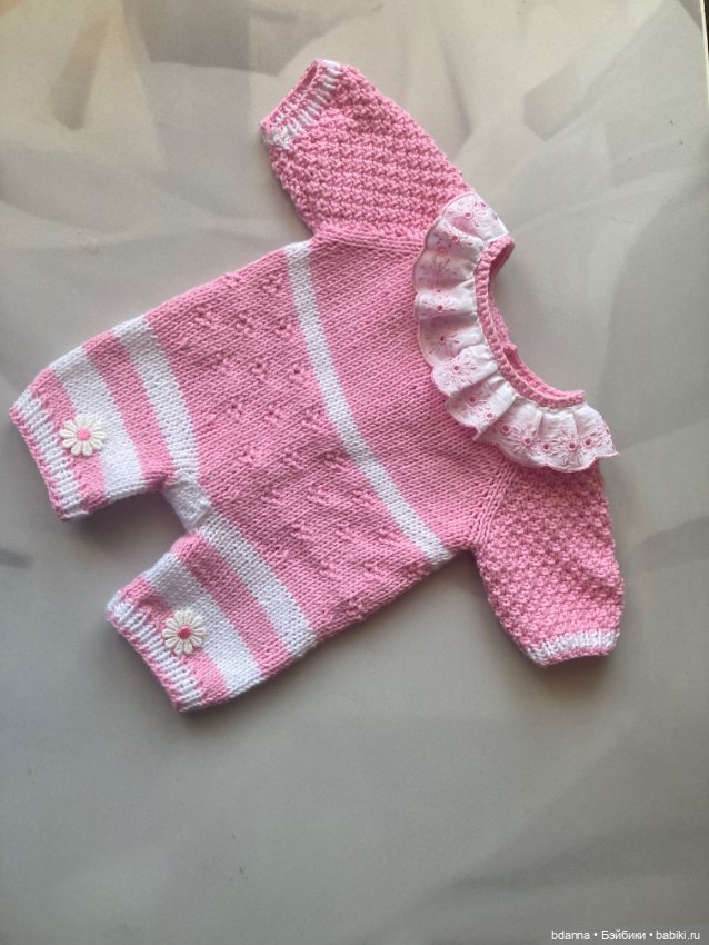 Вязанные комбинезоны из хлопка (фото 5)