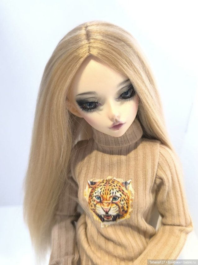 Парик для куклы Minifee с обхватом головы 17,5-18см (фото 2)