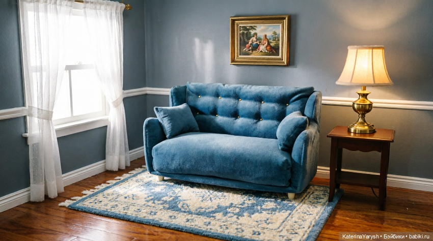 🧸 Мягкий диван для кукол «Зябушка» — уют ручной работы для вашей коллекции (фото 4)