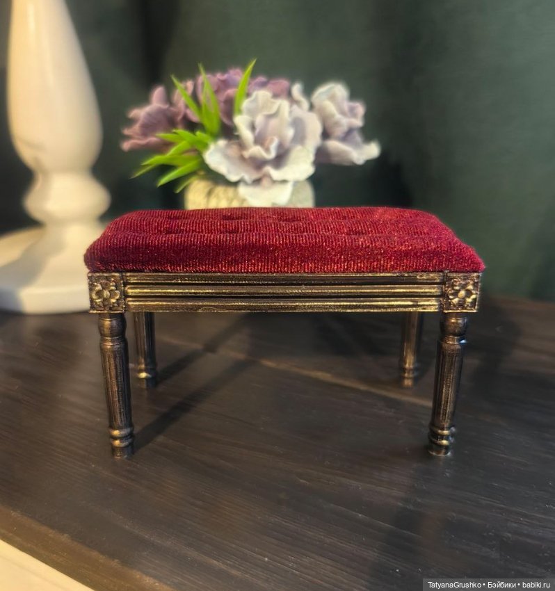 Банкетка для кукол Блайз, Барби и других (фото 5)