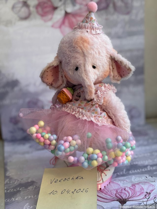 Слоник тедди — Авторские игрушки (фото 3)