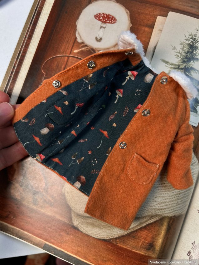 Пальто для куклы — Одежда для BJD (фото 4)