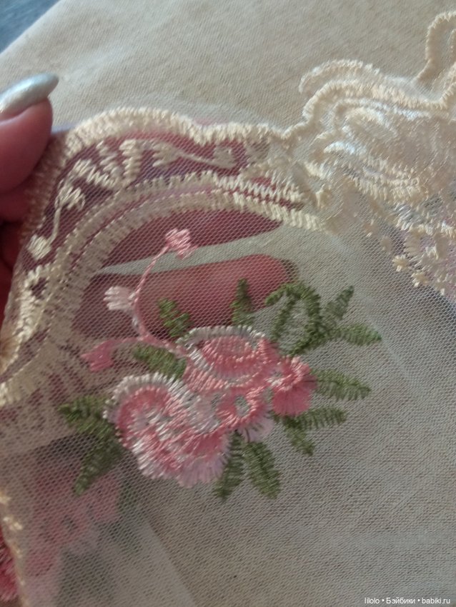 Лот кружева и сетки для кукольного рукоделия (фото 2)