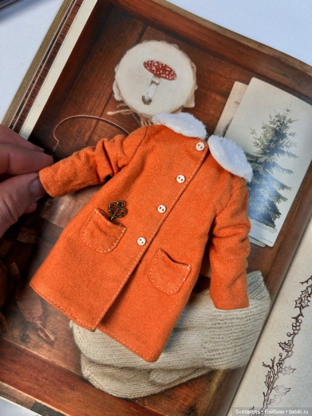 Пальто для куклы — Одежда для BJD (фото 3)
