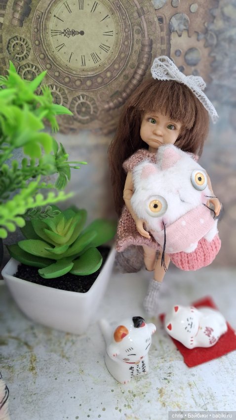 Парик для bjd с объемом головы 11-12 см