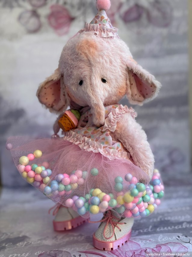 Слоник тедди — Авторские игрушки (фото 2)