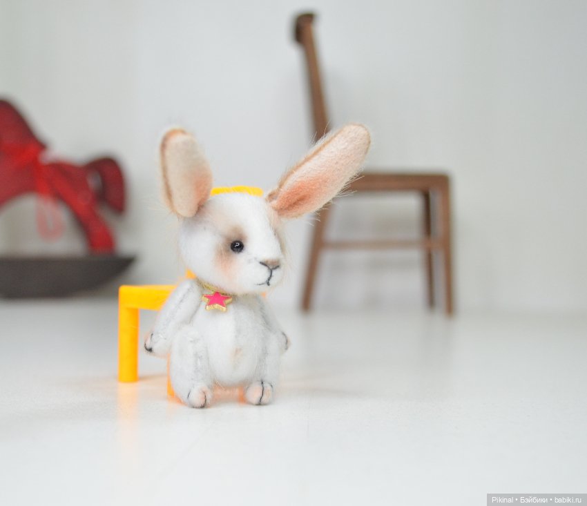 Мини заяц) — Авторские игрушки (фото 2)