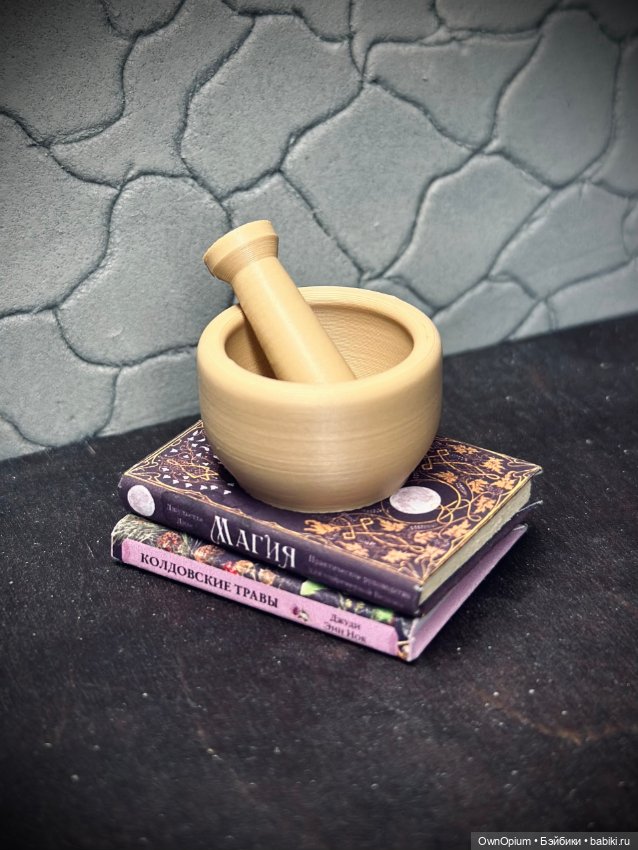 Ступка и толкушка (матовый латте) (фото 2)