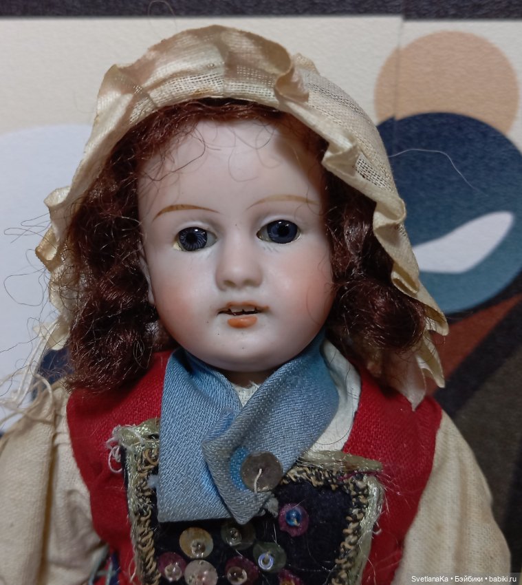 Антикварная кукла от Gebruder Kuhnlenz,молд 44-17 (фото 3)