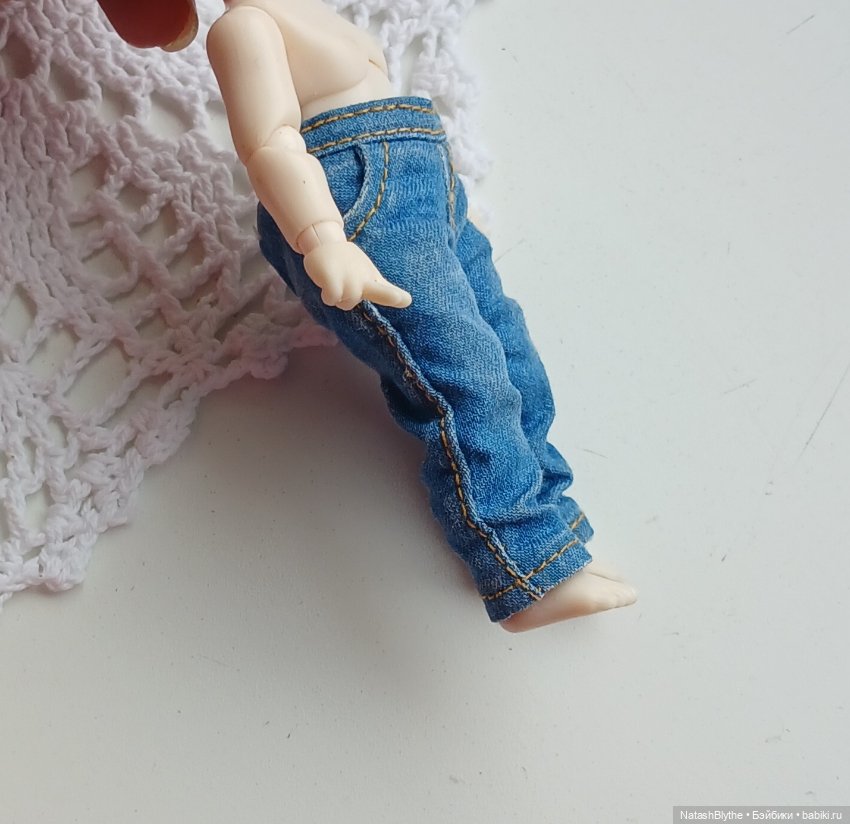 Джинсы на обитсу11 — Одежда для кукол (фото 2)