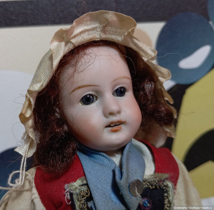 Антикварная кукла от Gebruder Kuhnlenz,молд 44-17 (фото 5)
