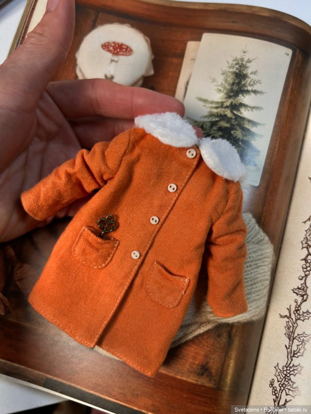Пальто для куклы — Одежда для BJD (фото 2)