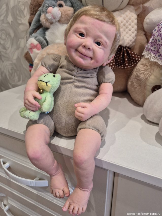 Авторская силиконовая кукла на мягком теле