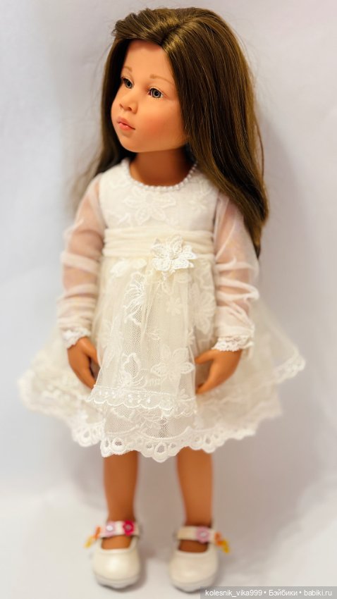 Кружевное платье для куклы Готц 50 см (фото 6)
