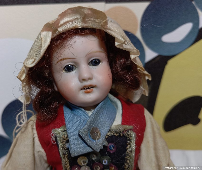 Антикварная кукла от Gebruder Kuhnlenz,молд 44-17 (фото 2)