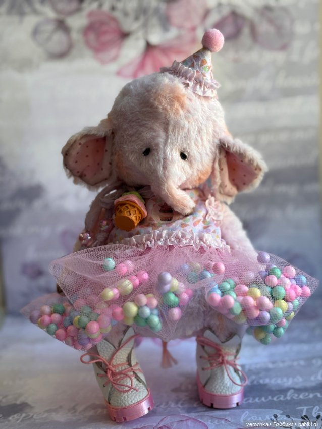 Слоник тедди — Авторские игрушки (фото 5)