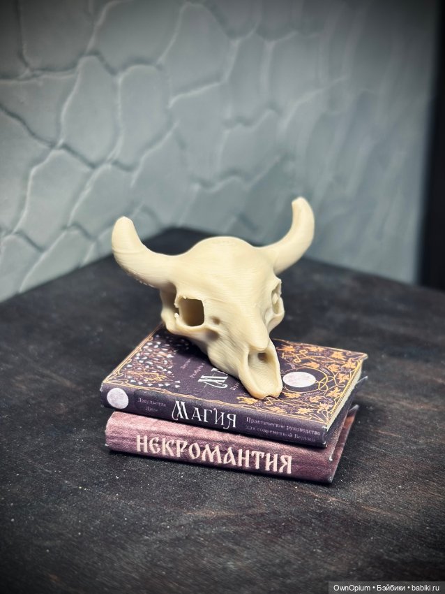 Череп бизона (костяной белый) (фото 2)